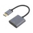 Adaptér DisplayPort 1.2,HDCP 1.3,HDMI 2.0 0,15m Barva: šedá