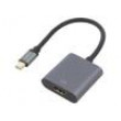 Adaptér DisplayPort 1.2,HDCP 1.3,HDMI 2.0 0,15m Barva: šedá