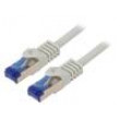 Patch cord S/FTP 6a lanko Cu LSZH šedá 0,25m 26AWG -20÷75°C