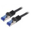 Patch cord S/FTP 6a lanko Cu LSZH černá 1m 26AWG -20÷75°C