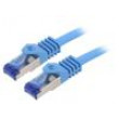 Patch cord S/FTP 6a lanko Cu LSZH modrá 1m 26AWG -20÷75°C