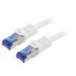 Patch cord S/FTP 6a lanko Cu LSZH bílá 1,5m 26AWG -20÷75°C