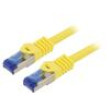 Patch cord S/FTP 6a lanko Cu LSZH žlutá 1,5m 26AWG -20÷75°C