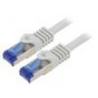 Patch cord S/FTP 6a lanko Cu LSZH šedá 2m 26AWG -20÷75°C