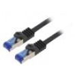 Patch cord S/FTP 6a lanko Cu LSZH černá 2m 26AWG -20÷75°C