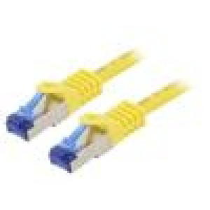 Patch cord S/FTP 6a lanko Cu LSZH žlutá 2m 26AWG -20÷75°C