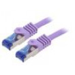 Patch cord S/FTP 6a lanko Cu LSZH fialová 2m 26AWG -20÷75°C