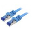 Patch cord S/FTP 6a lanko Cu LSZH modrá 3m 26AWG -20÷75°C