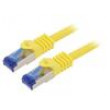 Patch cord S/FTP 6a lanko Cu LSZH žlutá 3m 26AWG -20÷75°C