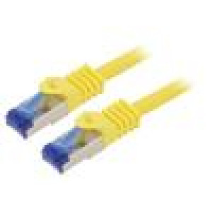 Patch cord S/FTP 6a lanko Cu LSZH žlutá 3m 26AWG -20÷75°C