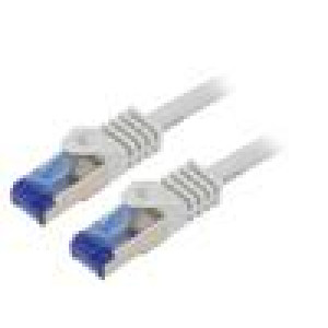 Patch cord S/FTP 6a lanko Cu LSZH šedá 5m 26AWG -20÷75°C