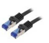 Patch cord S/FTP 6a lanko Cu LSZH černá 5m 26AWG -20÷75°C