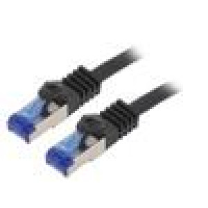 Patch cord S/FTP 6a lanko Cu LSZH černá 5m 26AWG -20÷75°C