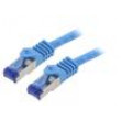 Patch cord S/FTP 6a lanko Cu LSZH modrá 5m 26AWG -20÷75°C