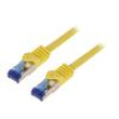 Patch cord S/FTP 6a lanko Cu LSZH žlutá 15m 26AWG -20÷75°C