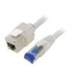 Prodlužka RJ45 S/FTP 6a lanko Cu LSZH šedá 2m 26AWG