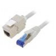 Prodlužka RJ45 S/FTP 6a lanko Cu LSZH šedá 3m 26AWG