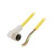 Připojovací kabel M12 PIN: 3 úhlový 2m zástrčka -25÷70°C IP67
