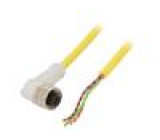 Kabel: pro snímače/automatizaci M12 PIN: 3 úhlový 2m zástrčka