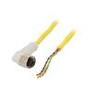 Kabel: pro snímače/automatizaci M12 PIN: 3 úhlový 2m zástrčka