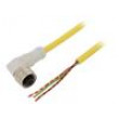 Kabel: pro snímače/automatizaci M12 PIN: 3 úhlový 10m zástrčka