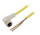 Připojovací kabel M12 PIN: 3 úhlový 10m zástrčka -25÷70°C