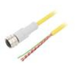 Připojovací kabel M12 PIN: 3 přímý 2m zástrčka -25÷70°C IP67