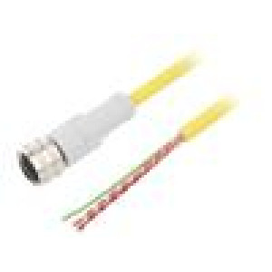 Kabel: pro snímače/automatizaci M12 PIN: 3 přímý 2m zástrčka