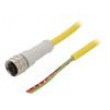 Kabel: pro snímače/automatizaci M12 PIN: 3 přímý 10m zástrčka