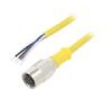 Připojovací kabel M12 PIN: 4 přímý 5m zástrčka -25÷70°C IP67