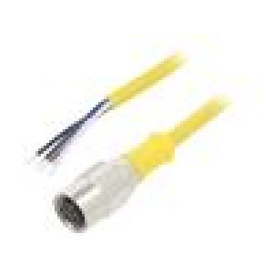 Připojovací kabel M12 PIN: 4 přímý 5m zástrčka -25÷70°C IP67