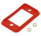 Těsnění zásuvky SLIM Barva: červená 29mm Těsnění: silikon