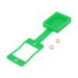 Těsnění zásuvky se záslepkou SLIM plochý Barva: zelená 29mm