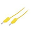 MLN200/1GE Měřicí šňůra 60VDC 16A banánek 4mm-banánek 4mm Dél: 2m žlutá