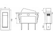Kolébkový spínač 1x spínání (ON)-OFF černý 30.4 x 11.2mm