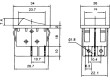ROCKER 2 polohy DPST ON-OFF 15A/250VAC černá 35mΩ -30-80°C