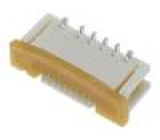 Konektor FFC/FPC, rozteč 0,5mm, přímý, SMD, ZIF, 8 pinů