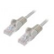 Patch cord U/UTP 5e lanko Cu PVC šedá 0,5m