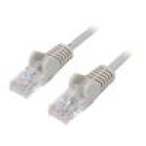 Patch cord U/UTP 5e lanko Cu PVC šedá 25m