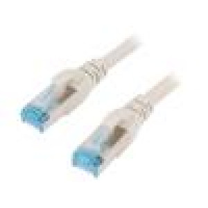 Patch cord F/UTP 5e lanko CCA PVC šedá 0,5m 26AWG tienený