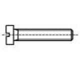 Šroub M1x10 0,25 Hlava: válcová plochá ocel DIN: 84A