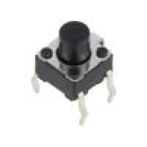Mikrospínač TACT SPST-NO pol: 2 0,05A/12VDC THT 980mN 7mm