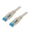 Patch cord SF/UTP 5e lanko Cu PVC šedá 0,5m 26AWG