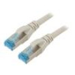 Patch cord SF/UTP 5e lanko CCA PVC šedá 1m 26AWG