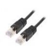 Patch cord S/FTP 6 lanko Cu LSZH 5m 27AWG Použití: externí