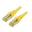 Patch cord S/FTP 6a lanko Cu LSZH žlutá 1m 26AWG