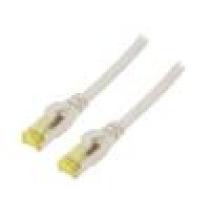 Patch cord S/FTP 6a lanko Cu LSZH šedá 1,5m 26AWG