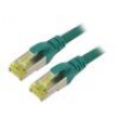 Patch cord S/FTP 6a lanko Cu LSZH zelená 3m 26AWG