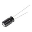 Kondenzátor: elektrolytický THT 10uF 100VDC Ø6,3x11,2mm ±20%