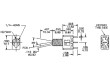 Páčkový přepínač 1x přep. ON-ON 3pin
